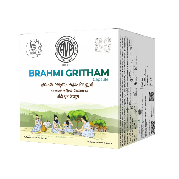 AVP BRAHMI GRITHAM CAPSULES (100 CAPS)