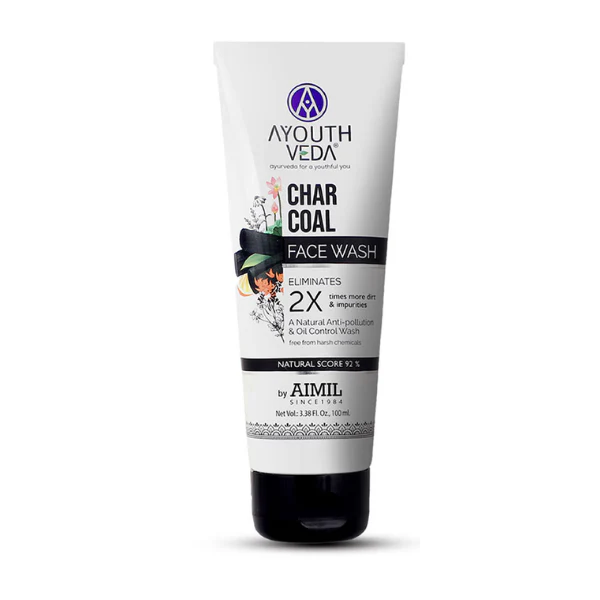 Ayouthveda Detox Charcoal Face Wash - Pack of 2 (100 ml)
