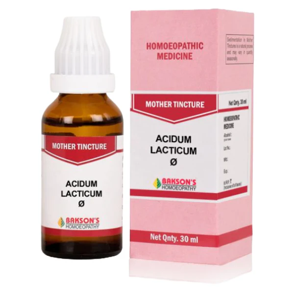 BAKSON'S HOMEOPATHY ACIDUM LACTICUM MOTHER TINCTURE Q - PACK OF 3 (30 ML EACH)