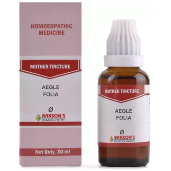 BAKSON'S HOMEOPATHY AEGLE FOLIA MOTHER TINCTURE Q - PACK OF 3 (30 ML EACH)