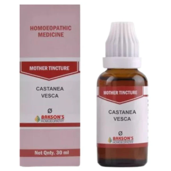 BAKSON'S HOMEOPATHY CASTANEA VESCA MOTHER TINCTURE Q - PACK OF 3 (30 ML EACH)