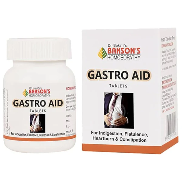 BAKSON'S HOMEOPATHY GASTRO AID TABLETS
