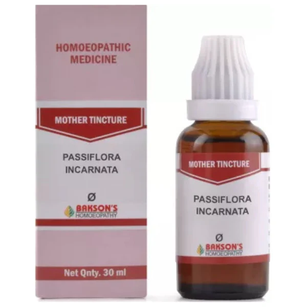 BAKSON'S HOMEOPATHY PASSIFLORA INCARNATA MOTHER TINCTURE Q - PACK OF 3 (30 ML EACH)