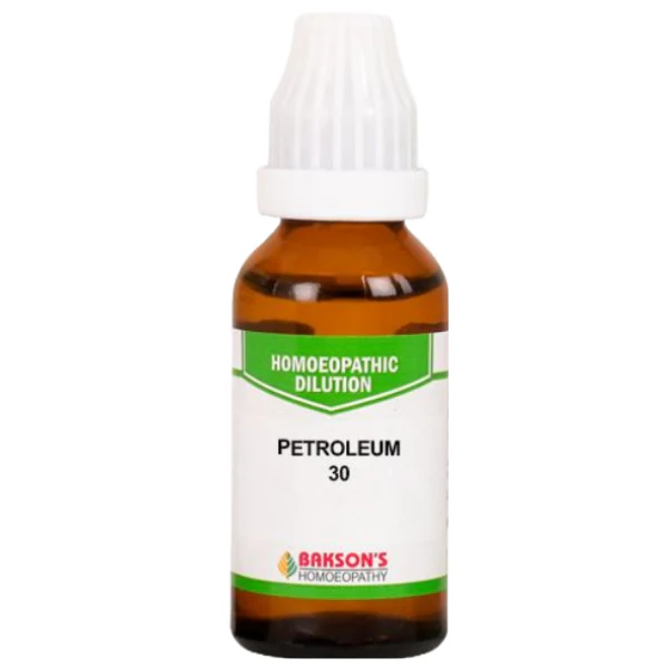 BAKSON'S HOMEOPATHY PETROLEUM DILUTION 30 - PACK OF 4 (30 ML EACH)