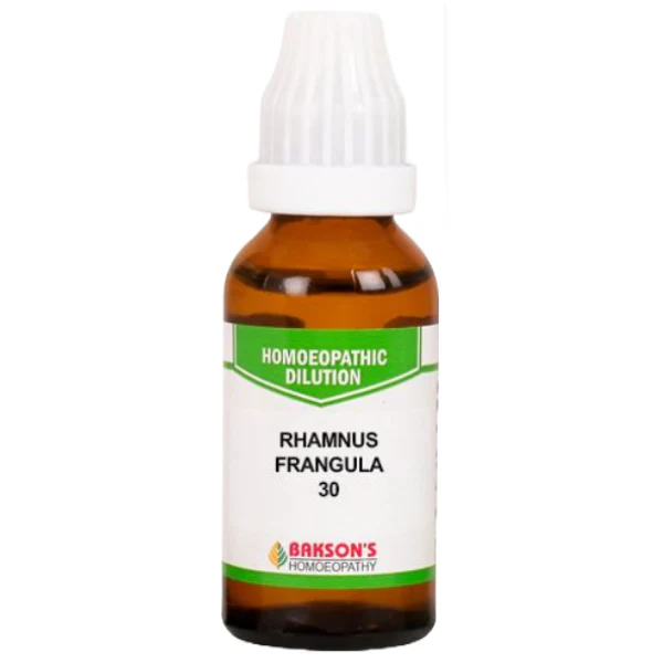 BAKSON'S HOMEOPATHY RHAMNUS FRANGULA DILUTION 30 - PACK OF 4 (30 ML EACH)