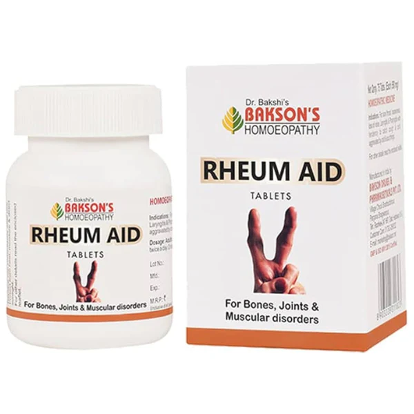 BAKSON'S HOMEOPATHY RHEUM AID TABLETS - PACK OF 2 (75 TABLETS EACH)