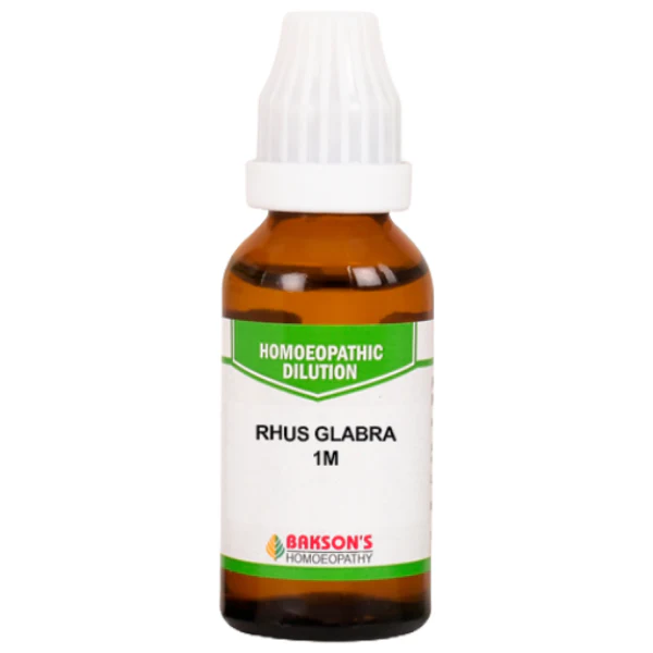 BAKSON'S HOMEOPATHY RHUS GLABRA DILUTION 1M - PACK OF 3 (30 ML EACH)