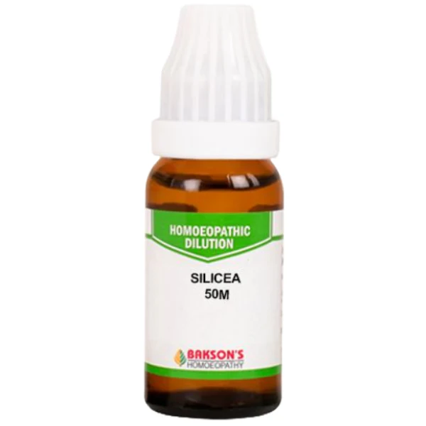 BAKSON'S HOMEOPATHY SILICEA DILUTION 50M - PACK OF 2 (10 ML EACH)