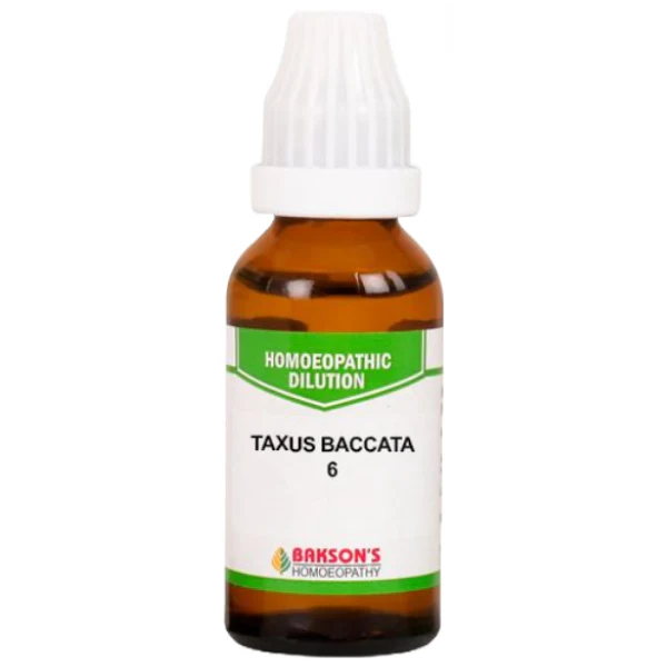 BAKSON'S HOMEOPATHY TAXUS BACCATA DILUTION 6 - PACK OF 4 (30 ML EACH)