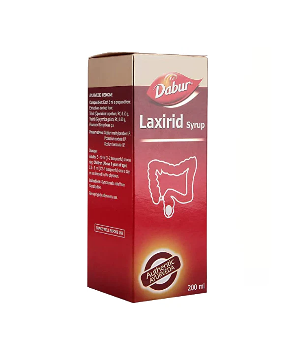 Dabur Laxirid Syrup - Pack of 3 (200 ml each)