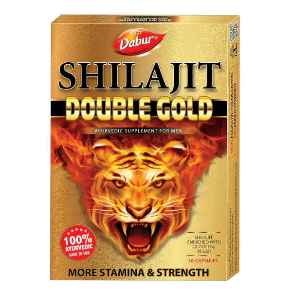 DABUR SHILAJIT DOUBLE GOLD CAPSULES - Pack of 2