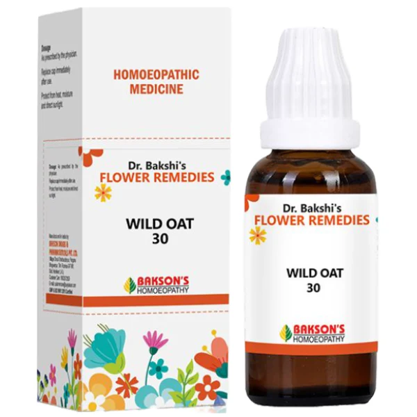 DR. BAKSHI'S FLOWER REMEDIES WILD OAT 30 - PACK OF 3 (30 ML EACH)