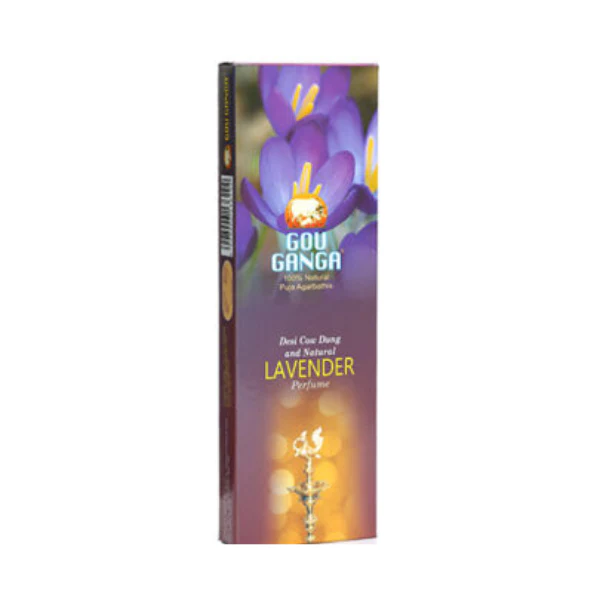 Gou Ganga Agarbatti (Lavender) - Pack of 4 (90 Sticks each)
