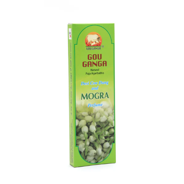 Gou Ganga Agarbatti (Mogra) - Pack of 4 (90 Sticks each)