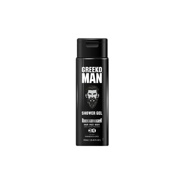 GREEKO MAN 3-IN-1 SHOWER GEL - Pack of 2 (250 ML Each)