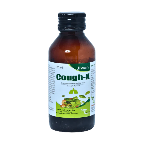 JIWAN AYURVED COUGH X COUGH SYRUP - PACK OF 4 (100 ML EACH)