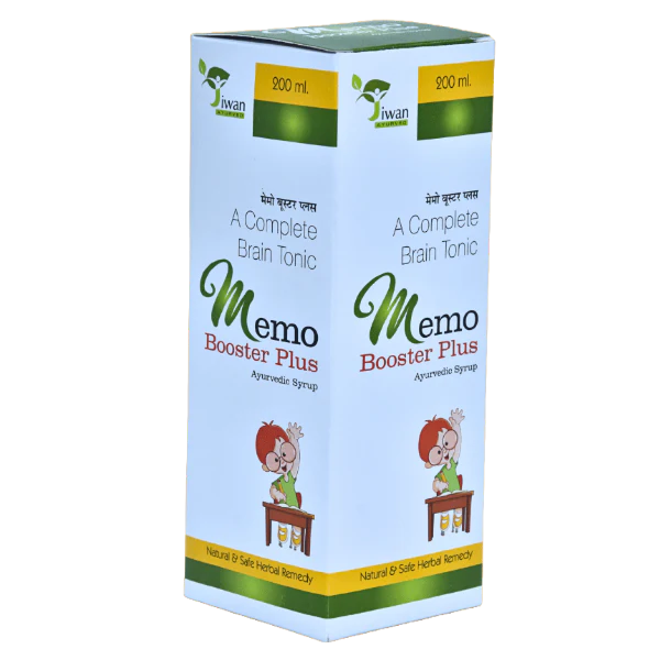 JIWAN AYURVED MEMO BOOSTER PLUS SYRUP - PACK OF 2 (200 ML EACH)