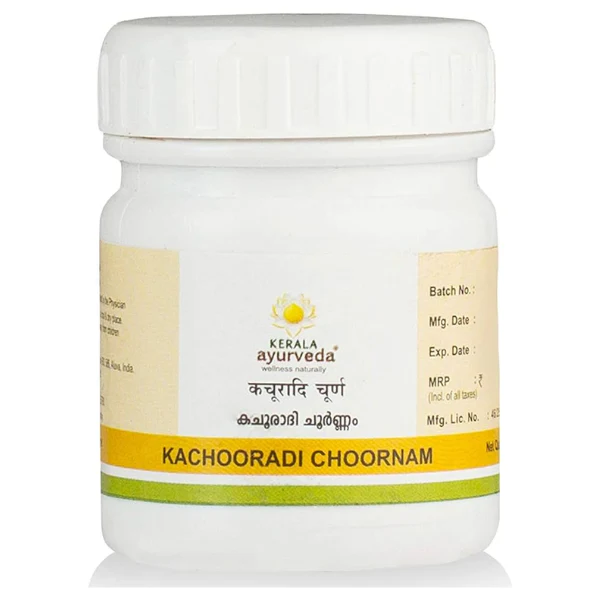 KERALA AYURVEDA KACHOORADI CHOORNAM - PACK OF 6 (10GM EACH)