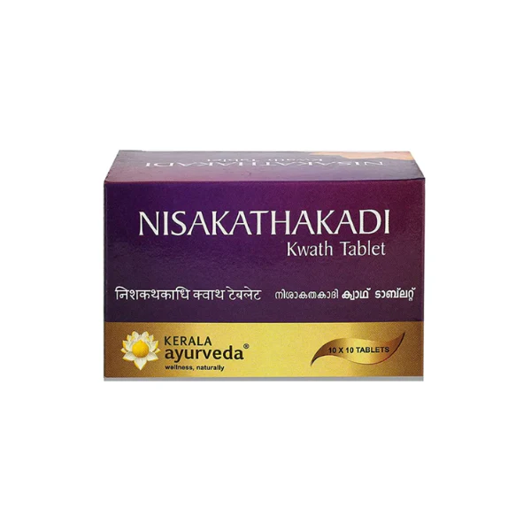 KERALA AYURVEDA NISAKATHAKADI KWATH TABLET - PACK OF 2 (100 TABS EACH)