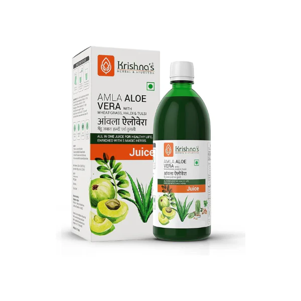 KRISHNA'S AMLA ALOE VERA WG HALDI TULSI JUICE