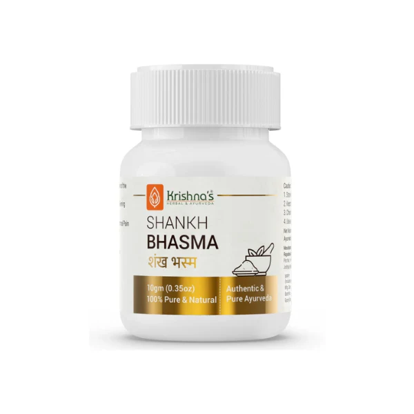 KRISHNA'S SHANKH BHASMA - PACK OF 6 (10 GM EACH)