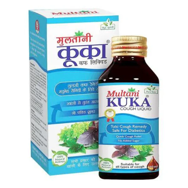 Multani Kuka Cough Liquid Syrup - Pack of 3(100 ml Each)
