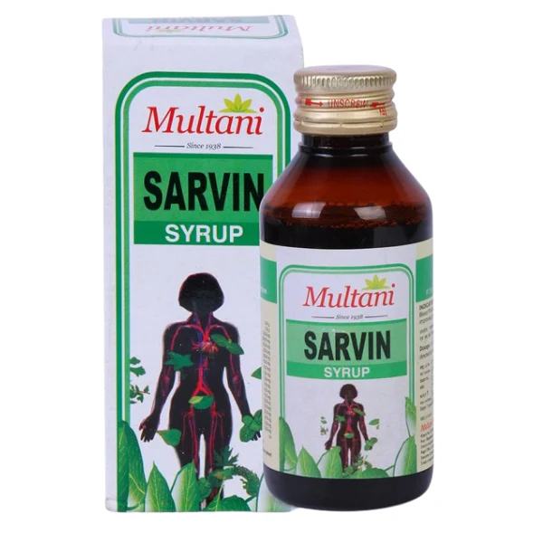 Multani Sarvin Syrup - Pack of 5(100 ml Each)