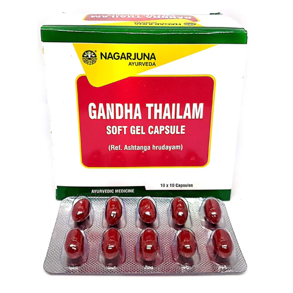 NAGARJUNA GANDHA THAILAM SOFT GEL CAPSULE (100 CAPSULES)