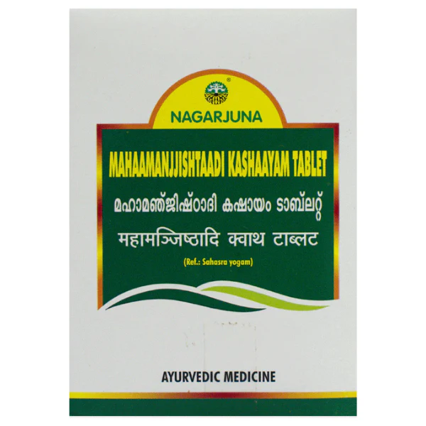 NAGARJUNA MAHAAMANJJISHTAADI KASHAAYAM TABLETS - PACK OF 2 (100 TABS EACH)