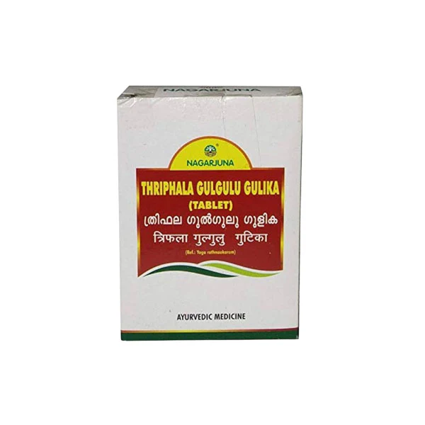 NAGARJUNA Thriphala Gulgulu Gulika - Pack of 2 (100 TABLETS each)