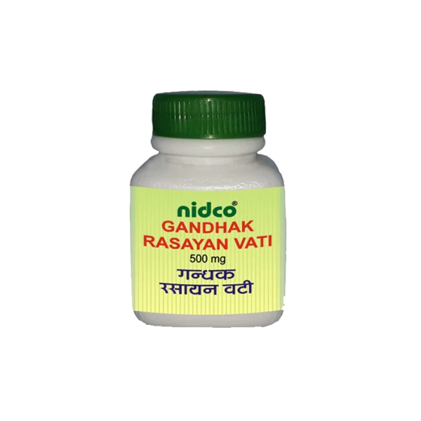 NIDCO GANDHAK RASAYAN VATI - Pack of 3 (60 TABLETS Each)