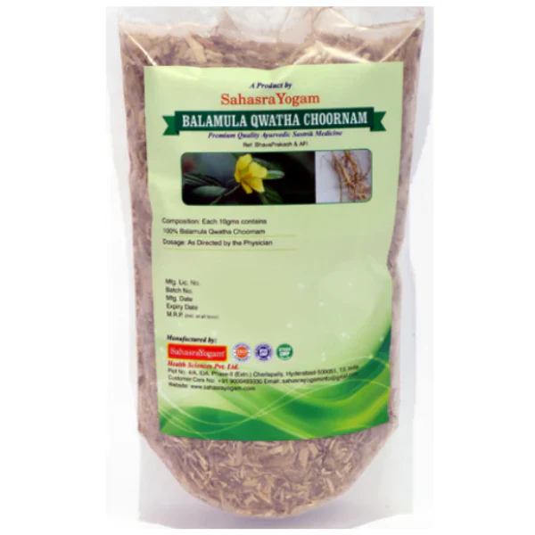 SAHASRAYOGAM BALAMULA QWATHA CHOORNAM - Pack of 4 (100 gm each)