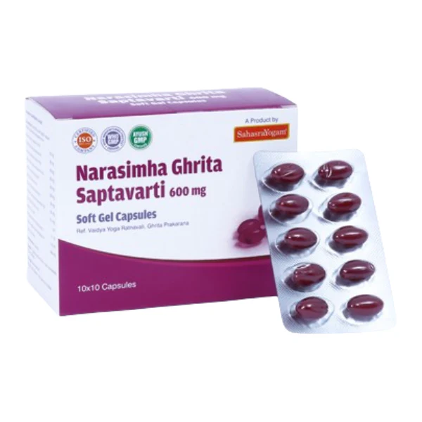 SAHASRAYOGAM NARASIMHA GHRITA SAPTAVARTI (40 CAPSULES)