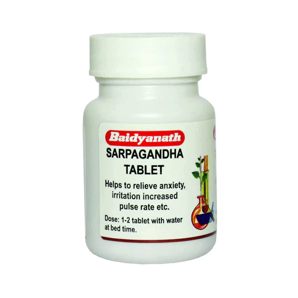 Baidyanath Sarpagandha Tablets - Pack of 4 (50 Tabs each)