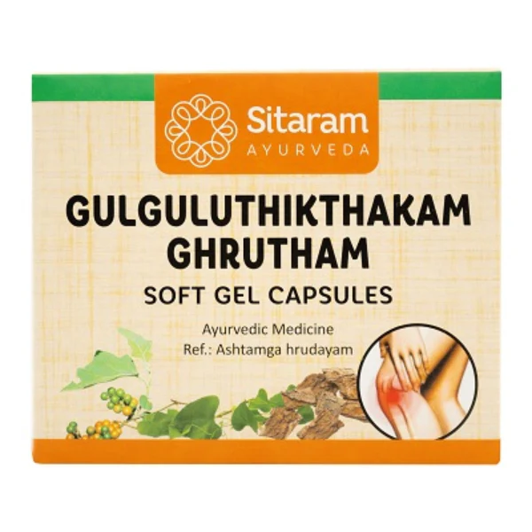 SITARAM GULGULUTHIKTHAKAM GHRUTHAM SOFT GEL (100 CAPSULE)
