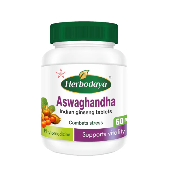 Skm Herbodaya Aswagandha Tablets (60 Tablets)-Pack of 2