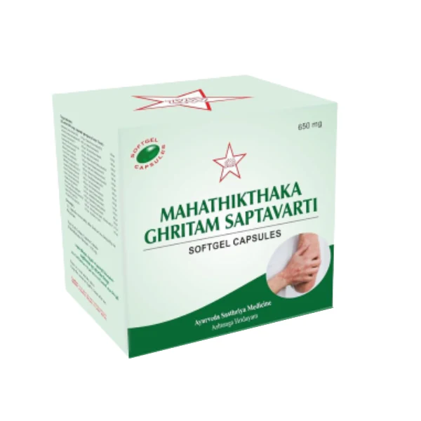 SKM MAHATHIKTHAKA GHRITAM SAPTAVARTI (100 CAPSULES)