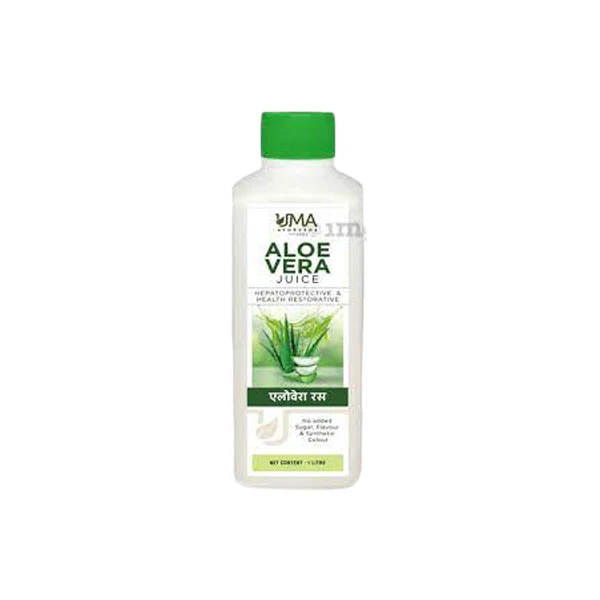 UMA AYURVEDA ALOEVERA JUICE - Pack of 2 (1 LITRE Each)