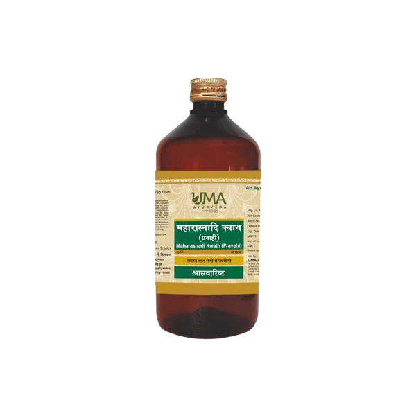 UMA AYURVEDA MAHARASNADI KWATH SYRUP - Pack of 2 (450 ML Each)