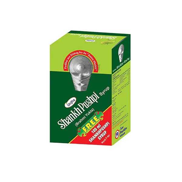 UNJHA SHANKHPUSHPI SYRUP - Pack of 3 (450ML each)
