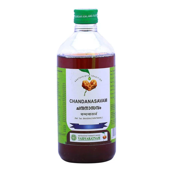 VAIDYARATNAM CHANDANASAVAM - PACK OF 5 (450 ML EACH)
