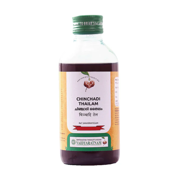 VAIDYARATNAM CHINCHADI THAILAM - PACK OF 3 (200 ML EACH)