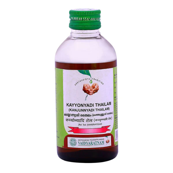 VAIDYARATNAM KAYYONYADI THAILAM - PACK OF 3 (200ML EACH)