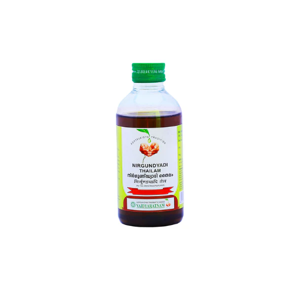 VAIDYARATNAM NIRGUNDYADI THAILAM - PACK OF 3 (200ML EACH)