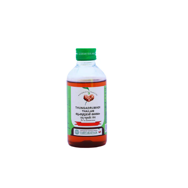 VAIDYARATNAM THUNGADRUMADI THAILAM - PACK OF 2 (200ML EACH)